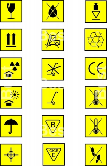 Packing and parcel symbols
