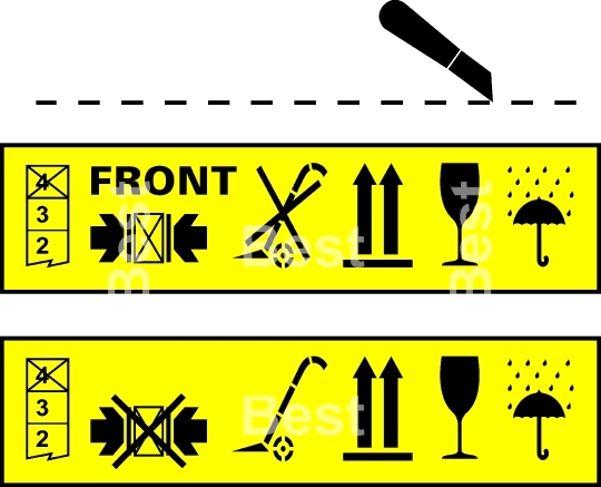 Packing and parcel symbols