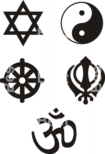 Religious Symbols - vector ilustration.