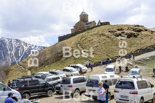  Holy Trinity Church near the village Gergeti