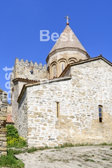 Ananuri fortress at the Aragvi River in Georgia