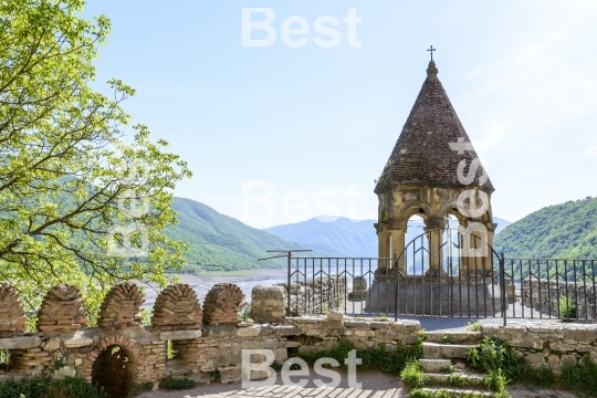 Ananuri fortress at the Aragvi River in Georgia