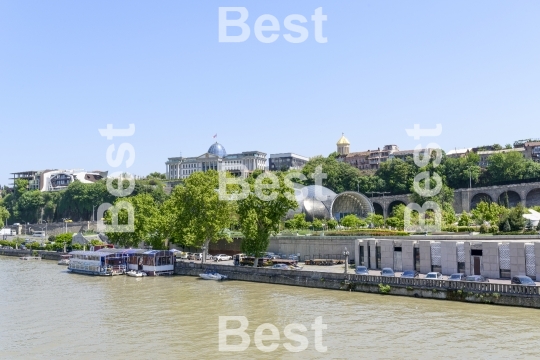 Kura River in Tbilisi