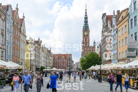 Long Market Square in Gdansk