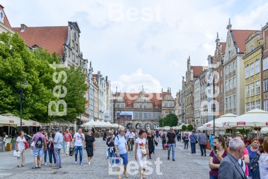 Long Market Square in Gdansk