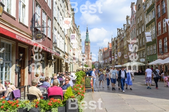 Long Market Square in Gdansk