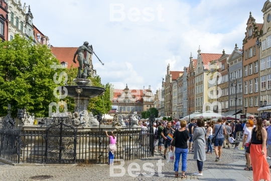 Long Market Square in Gdansk