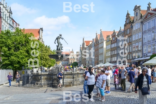 Long Market Square in Gdansk