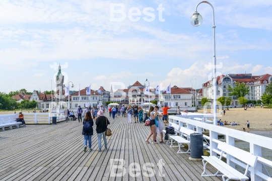 Pier in Sopot by the Baltic Sea