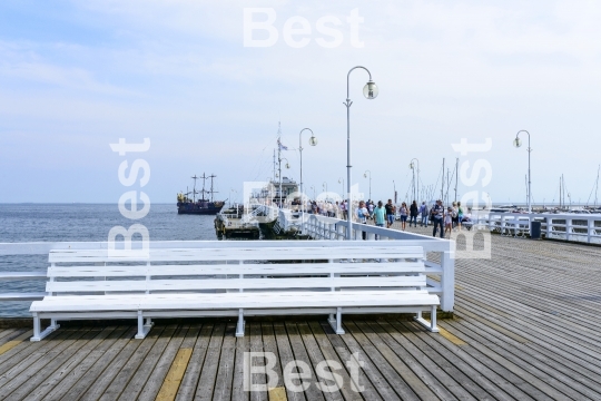 Pier in Sopot by the Baltic Sea