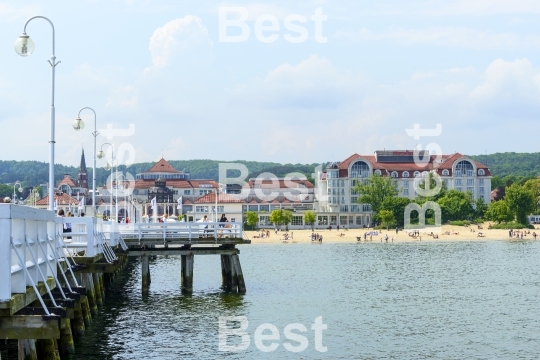 Pier in Sopot by the Baltic Sea