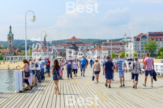 Pier in Sopot by the Baltic Sea