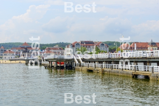 Pier in Sopot by the Baltic Sea