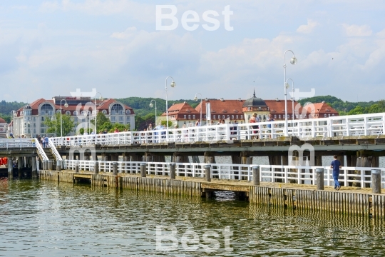 Pier in Sopot by the Baltic Sea