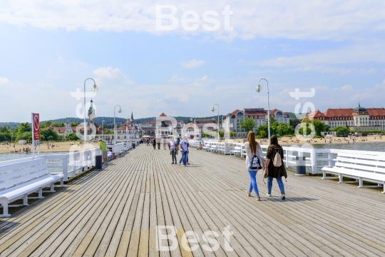 Pier in Sopot by the Baltic Sea