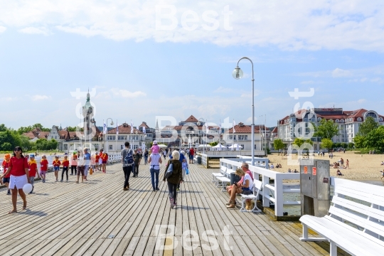 Pier in Sopot by the Baltic Sea