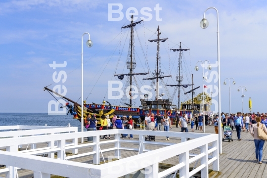 Pier in Sopot by the Baltic Sea