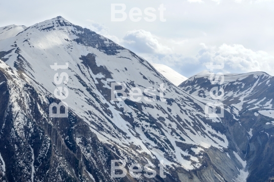 View of the mountains of the Greater Caucasus, Georgia